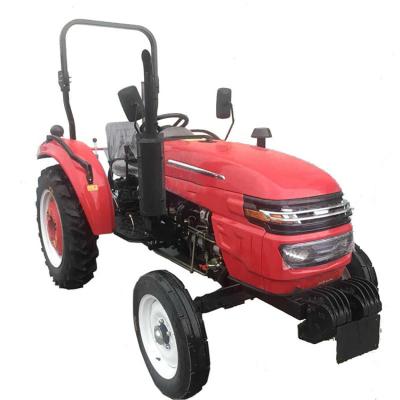 China China Factory Agricultural Machinery Manufacturer 40HP 4X4 4WD Small Compact Garden Mini Farm Tractor Cheap Wheel With Front End Loader for sale