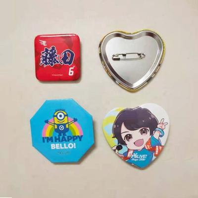 China Souvenir Gifts / Promotion Tin Button Badge Of Custom Printing For Party Favors for sale