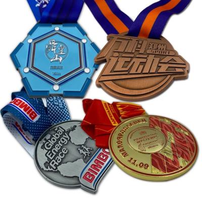 China China Wholesale Cheap Custom Working Gold 3D Metal Medal Sports Medal Logo Medal for sale