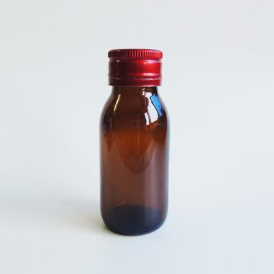 China 60ZD Oral Liquid Medicine Bottle 60ml Amber Glass Bottles For Syrup DIN PP 28mm for sale