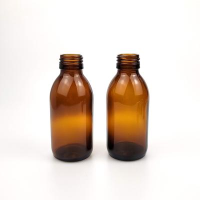 China 150ml Syrup Glass Bottle Oral Amber Oral Liquid Bottle Brown Pharmaceutical Packaging For Potion 150ZD for sale