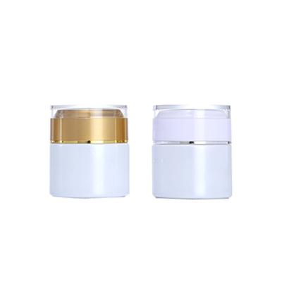 China 20g 30g 50g Cap Cream Jar Repair Serum Lotion Bottle Face Cream Glass Cosmetic Color Customized Acrylic Jar for sale