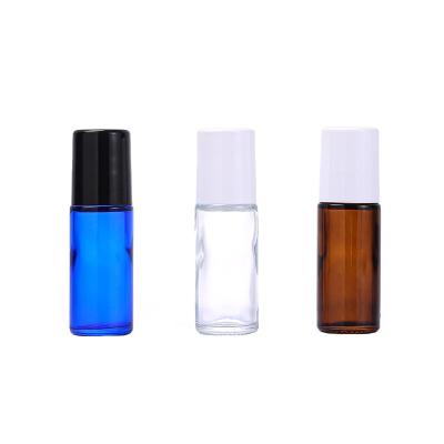 China Cosmetic In Roll 30ml Cylindrical Stock On Bottle Color Essence Glass Bottle Custom Sub Packing Liquid Cosmetic Bottle for sale