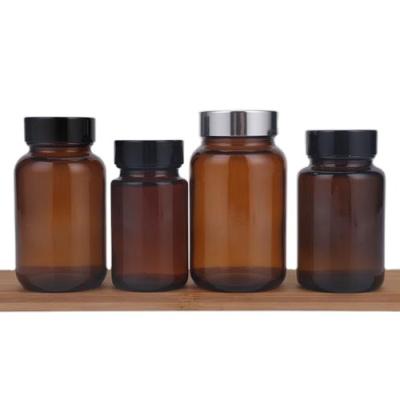 China 60 Capsule 100ml Plastic Medicine Capsule Bottle Custom Packing Sealable Bottles for sale