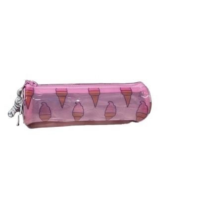 China Large Capacity PVC Travel Waterproof Ice Cream Deisng Transparent Cosmetic Organizer Bag for sale