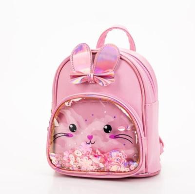 China Custom Made Anti-theft Custom Anti-theft PU School Bag Kid Kindergarten Children Girls Rabbit Backpack OEM Fashion Rabbit Bag Amazon logo girls school for sale