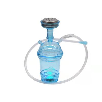 China 2021 Moden High Quality Acrylic Hookah SIAYAO Color Customizable Clear Smoking Pipe Shisha Hookah for sale