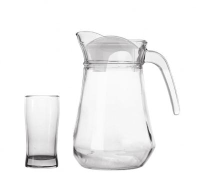 China Sustainable Home Using OEM Customized Hot & Cold Water Jug Lead Free Glass Dinner Set for sale