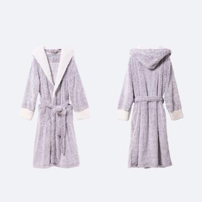 China Cheap Customized Season Waffle Hooded Bathrobe QUICK DRY Wholesale Good Quality Nice Prices for sale