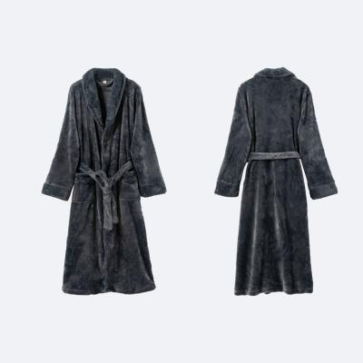 China High Quality Soft Warm Winter QUICK DRY Couple Pajamas Lady Men Flannel Fleece Bathrobe For Adult for sale