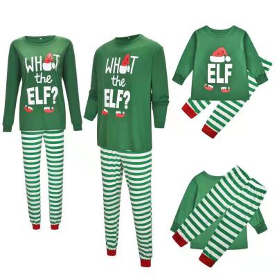 China Pajamas wholesale breathable mom and me children's holiday clothing outfits 2021 Christmas two-piece set clothes for sale