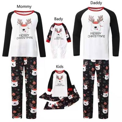 China Breathable New Arrivals Comfortable Two Piece Pants Set Leisure Use Pajamas Matching Family Christmas Pajamas for sale