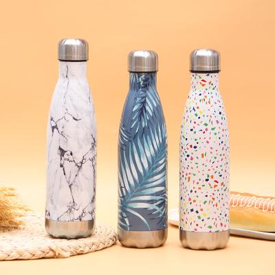 China PORTABLE Shiny Customize Logo Double-Wall 304 Stainless Steel Maintain Thermal or Cold Sports Water Flask Cola Shape Bottle Vacuum Bottle for sale