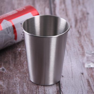 China Wholesale Disposable Home Short Beer Mug 500ml Cute Stainless Steel Travel Printing Single Wall Mugs for sale