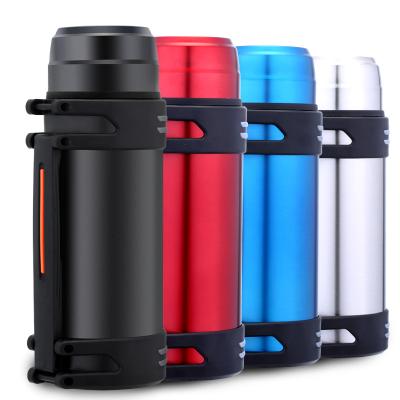 China Hot sale PORTABLE thermos 304 stainless steel vacuum flask large capacity double wall 2000ml sports bottle jar for outdoor for sale