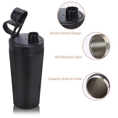 China PORTABLE Customize Logo 500ml/17oz Double Wall Food Grade Metal Outdoor Sport Vacuum Insulated Flip Men Women Student Mug Bottle for sale