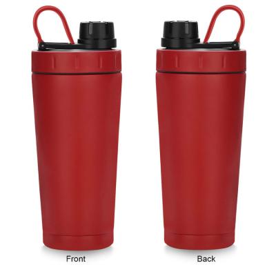 China PORTABLE Customize Logo 500ml/17oz Double Wall Protein Powder Shake Cup Stainless Steel Outdoor Sport Vacuum Insulated Water Bottle for sale