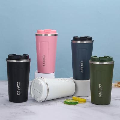 China 510ml Custom PORTABLE Stainless Steel Coffee Tumbler With Lid Logo Travel Coffee Mug 380ml for sale