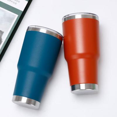 China Customized Viable Double Wall Stainless Steel Thermos Cup Vacuum Car Travel Insulated Tumbler Thermal Mug for sale