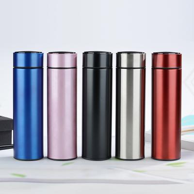 China PORTABLE 500ml/16OZ Temperature Display Smart Water Bottle 304 Stainless Steel Vacuum Outdoor Sports Directly Bottle Logo Customized for sale