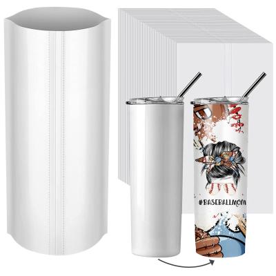 China Disposable USA Warehouse Stocked 20 Ounce White Straight Sublimation Stainless Steel Tumblers Double Wall Coffee Mug Insulated Tumbler Mask for sale