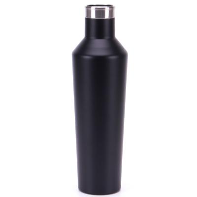 China Large Mouth 600ML PORTABLE American Stainless Steel Wine Flask Large Capacity Portable Water Bottle for sale