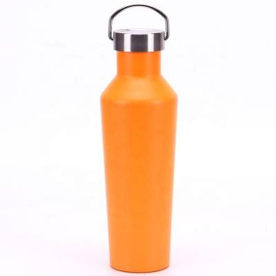 China Double Small Mouth 600ML Wall Insulation Stainless Steel Red Wine Flask Portable Large Capacity Creative Water Bottle for sale