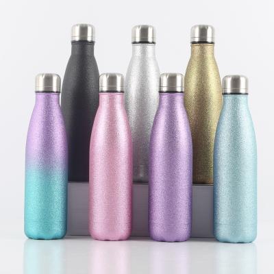 China 500ml Diamond Paint Shaped Water Bottle Cheap Flask Cola PORTABLE Insulated Stainless Steel Vacuum Cup Flasks And Thermoses Bullet for sale