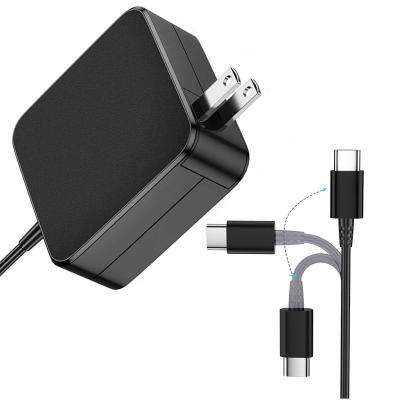 China Type C Power PD Wall LAPTOP 65W USB C Power Adapter Fast Charger Compatible with Mac Book Pro Dell Lenovo Huawei HP Acer Chromebook for sale