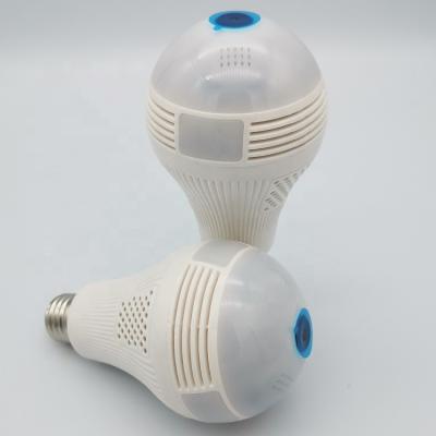 China 5W Wifi LED Light Bulb Panoramic Camera 360 Degree Home Security Memory Card Residential Wireless Camera for sale