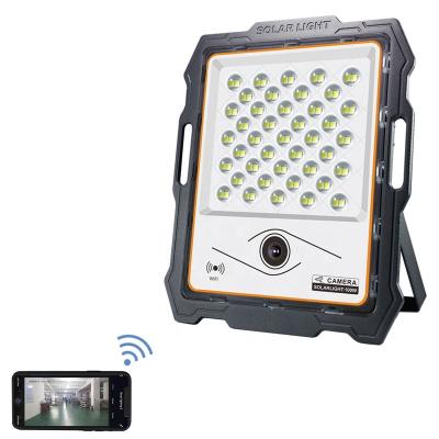 China LANDSCAPE Quality LED Wifi Camera LED Light IP65 Smart Solar CCTV LED Flood Light for sale