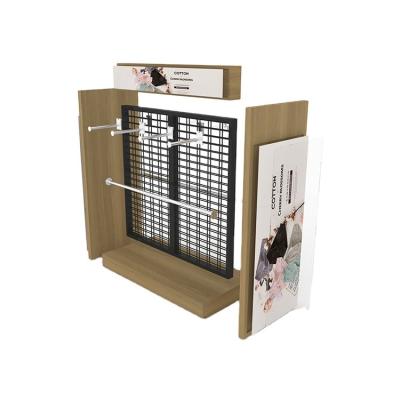 China Customized style for you wholesale clothing store display design for bra floor metal wire underwear hanging clothes clothing shorts display rack for sale