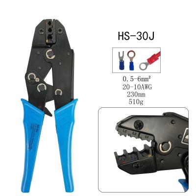 China Crimping European Style Ratchet Crimping Plier For Insulated Ring Fork Pin Type Wire Terminal for sale