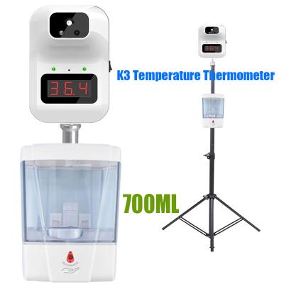 China Automatic Foam Soap Dispenser K3PLUS Tripod Hand Body Digital Thermometer Temperature Measurement Sensor 700ML Sterilization 700ML Dispenser for sale