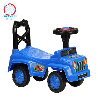 China Eco-Friendly Material BLM Baolimei Q10-1 Volkswagen Licensed Children Swing Car Foot To Floor Ride On Toy Car a toy car with a baby sound for sale