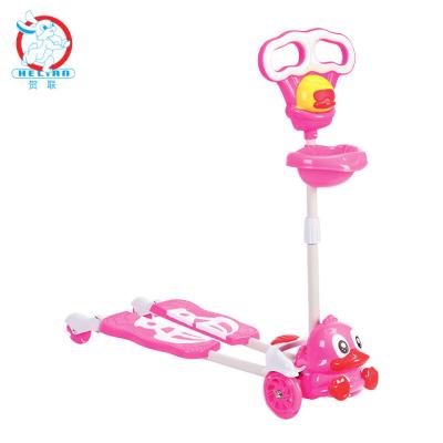 China Easy to Install BLM New Model Baby Toys Kid Scooter Baby Scooter with Basket and Front Lights for sale