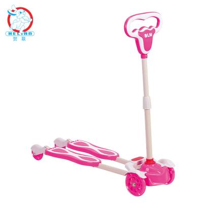 China BLM Fashion New Baby Toys Plastic Frame Kids Scooter With Front Basket for sale