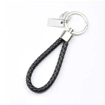 China Custom Logo Znic Alloy PU Leather Metal Car Logo Key Chain for sale