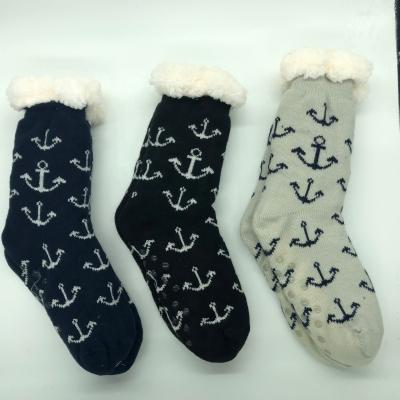 China 2022 newcomer sea crochet winter fleece QUICK DRY fluffy home slipper acrylic socks for women for sale