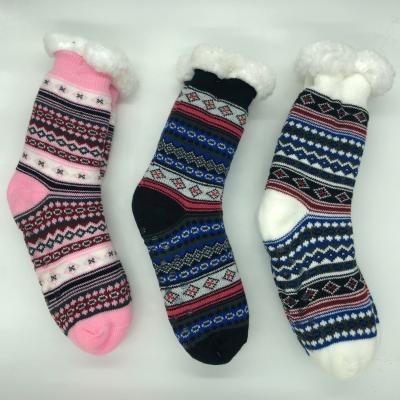 China QUICK DRY Buzz Life Long Floor Man Socks Fuzzy Anti-Skid Lined Indoor Floor Winter Home Slipper Warm Christmas Socks for sale