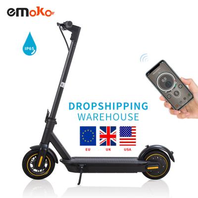 China Best Emoko unisex EU warehouse electric scooters htt4 350W 36V 15AH max adult foldable aluminum alloy with APP function for sale