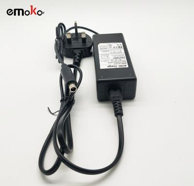 China Electric Scooter EU Warehouse Scooter Spare Parts DC 42V/1.5A UK Plug Charger with Male-port for 36V 8.5inch Electric Scooter for sale