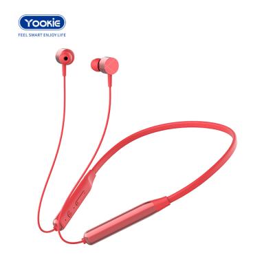 China With Magnet + Insert TF Card Yookie neckband earbuds behind the neck earphone wireless earphone for sale