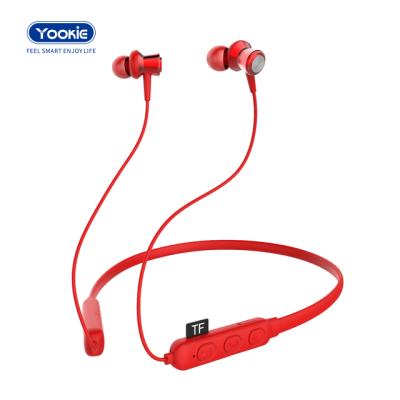 China With Magnet+Insert TF Card Magnetic Earphone BT5.0 Sports Running Neckband Band Headset Wireless Earphone With MIC for sale