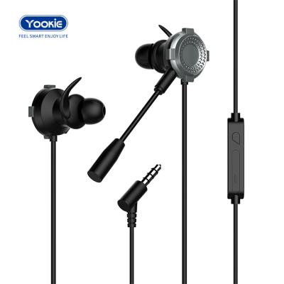 China Mini Portable Yookie With Detachable Mic Stereo Gaming In-Ear Wired Earbuds For Iphone/Computer/Xiaoxi for sale