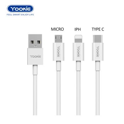 China Synchronous Transmission 2.4A USB Cable 1M/2M/3M Sync Micro Charging Data Cable Fast Charge&data/type c/IPH for sale