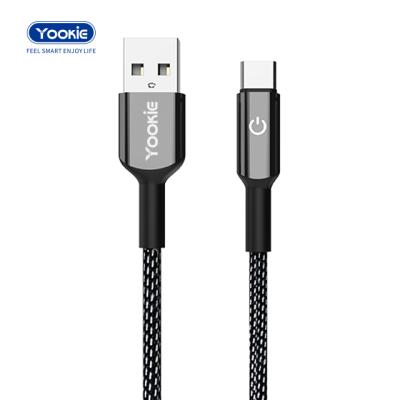 China Synchronous Transmission LED Light USB Data Cable 1M Fast Charging USB Cable For Mobile Micro / Type C / IPH for sale