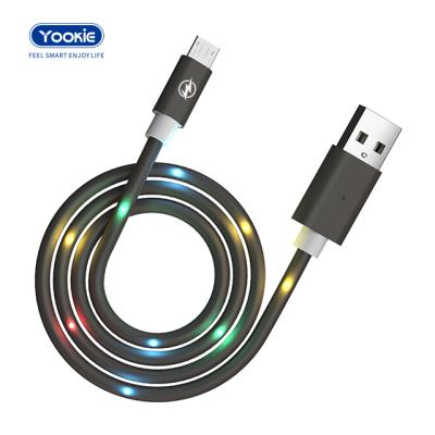 China With Voice Control 3.0A Sound Activated USB Cable 1M Charging Data Cable Charge&data Led Fast Sync for sale