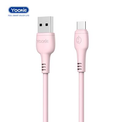 China Yookie 2.4A usb c cable band 2.4a fast charging type synchronous transmission c charger usb data cable for Samsung /xiaomi/huawei for sale