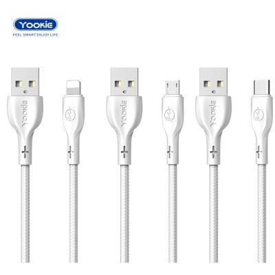 China New Arrival Cheap Good Quality Yookie Best Price 2.4A USB Fast Charging Wholesale Data Cable For Moile Phone for sale